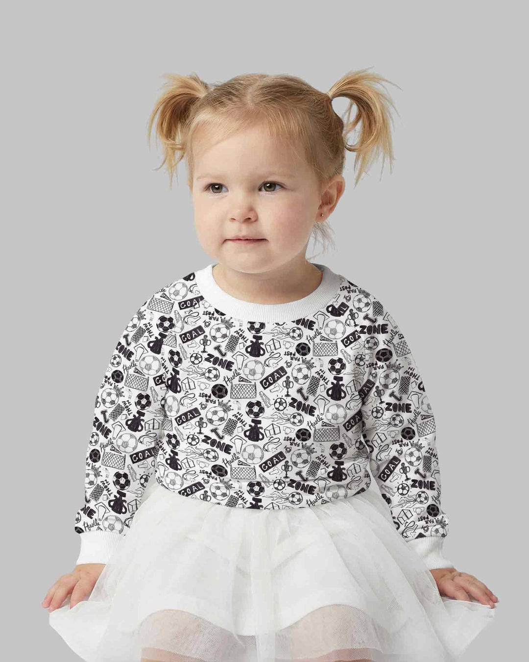 Soccer Doodle Bamboo Crewneck Sweatshirt