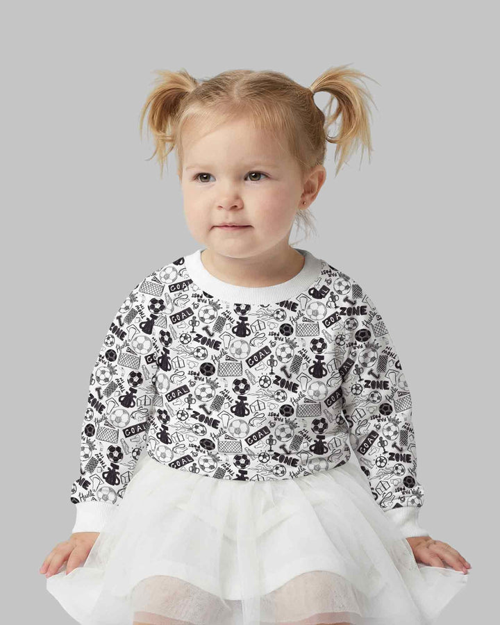 Soccer Doodle Bamboo Crewneck Sweatshirt