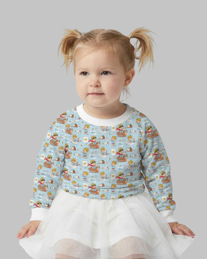 Tiny Explorer Tales Bamboo Crewneck Sweatshirt