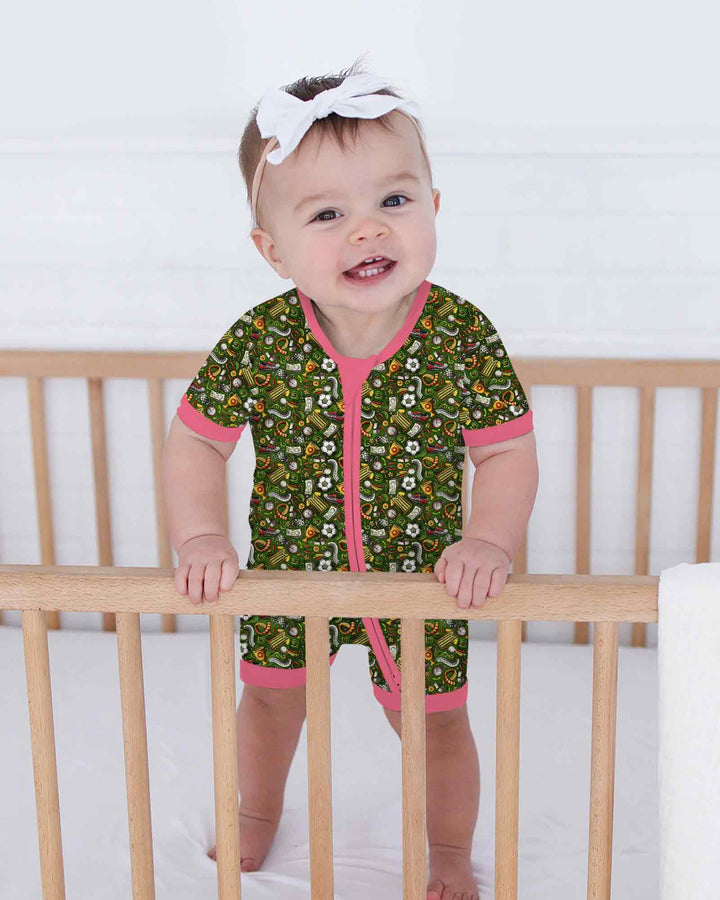 Green Soccer All-Star Bamboo Shorty Zippy