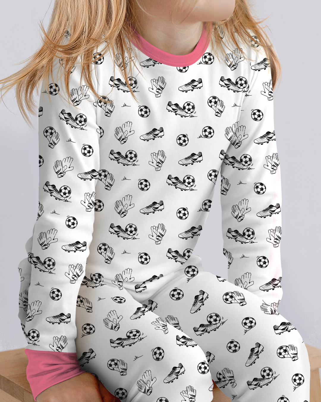 Future Soccer Champion Bamboo Two Piece Long Sleeve Pajama Set