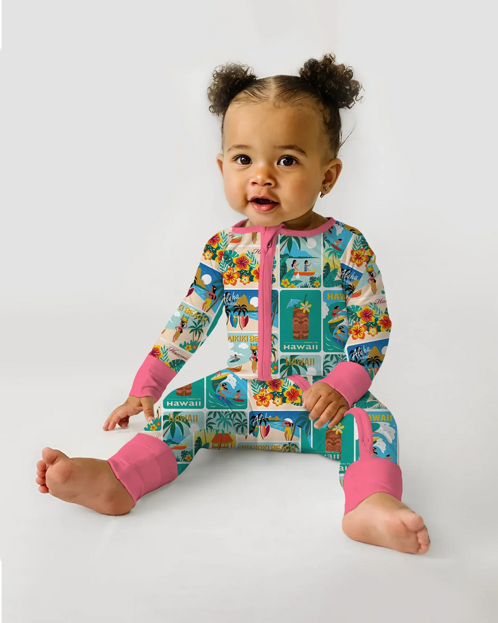 Aloha Postcard Paradise Bamboo Convertible Zippy