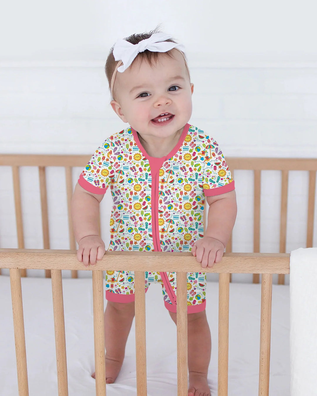 Sunshine Splash Party Bamboo Shorty Zippy