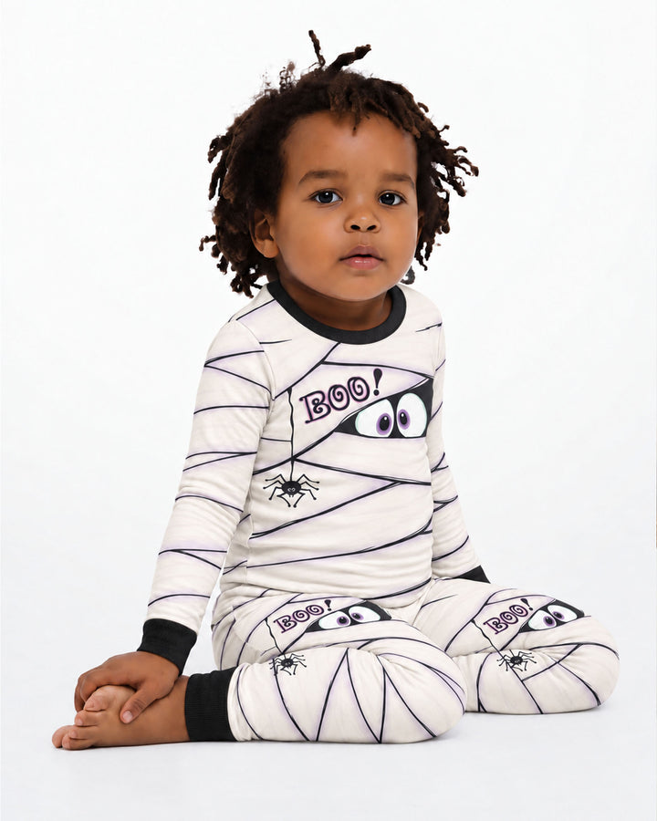 Little Mummy Halloween Bamboo Two Piece Long Sleeve Pajama Set