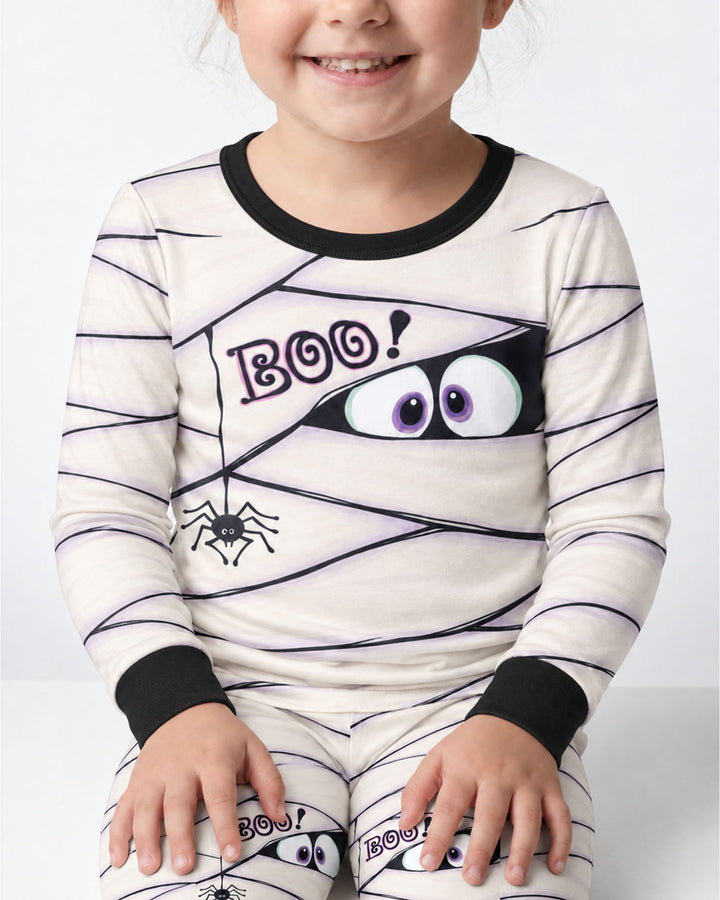 Little Mummy Halloween Bamboo Two Piece Long Sleeve Pajama Set