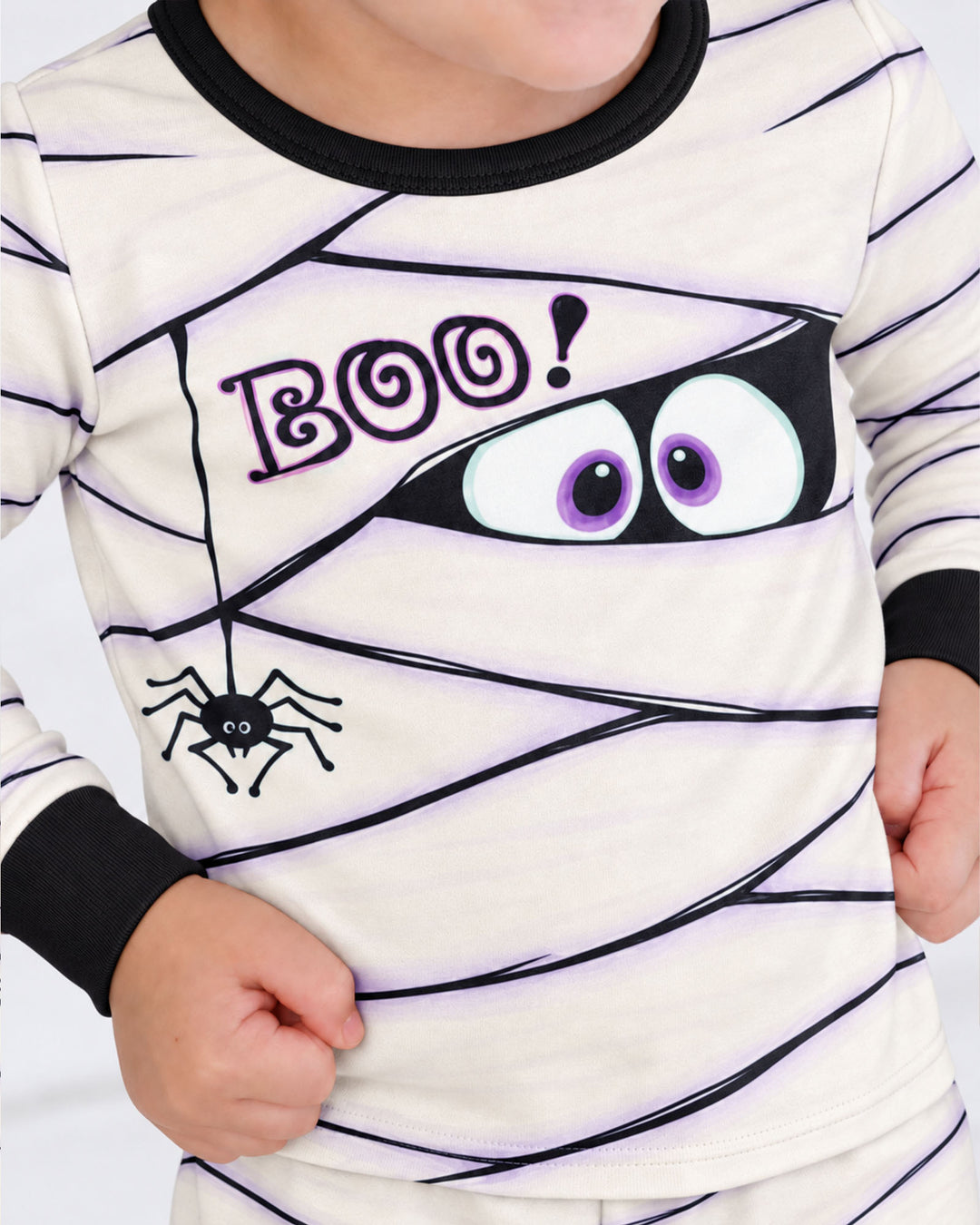 Little Mummy Halloween Bamboo Two Piece Long Sleeve Pajama Set