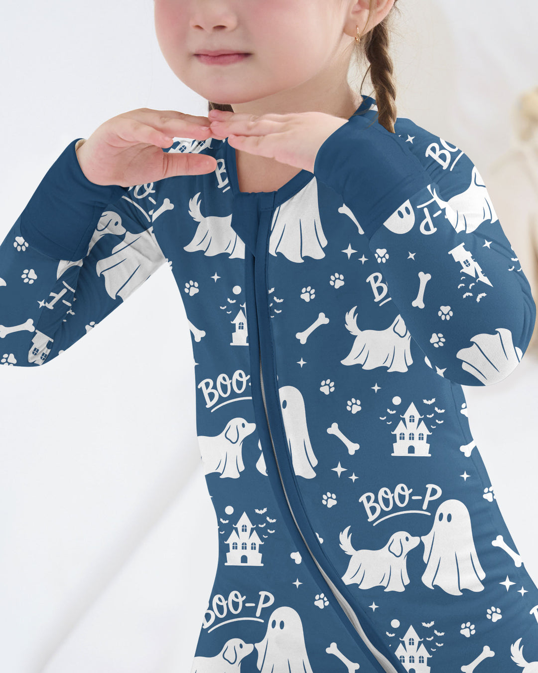 Boo-p Ghost Dog Bamboo Convertible Zippy