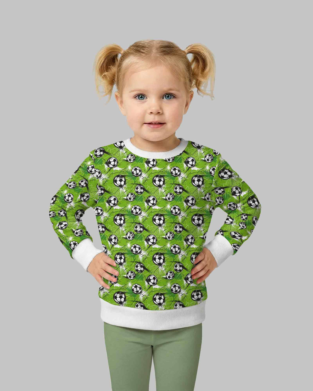 Green Soccer Energy Bamboo Crewneck Sweatshirt