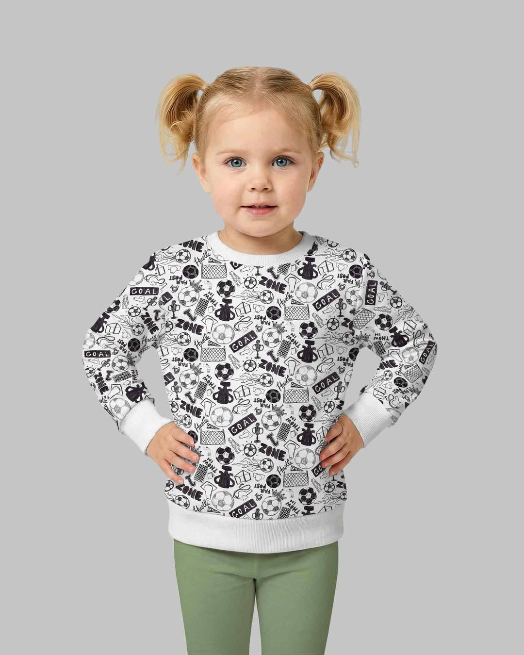 Soccer Doodle Bamboo Crewneck Sweatshirt