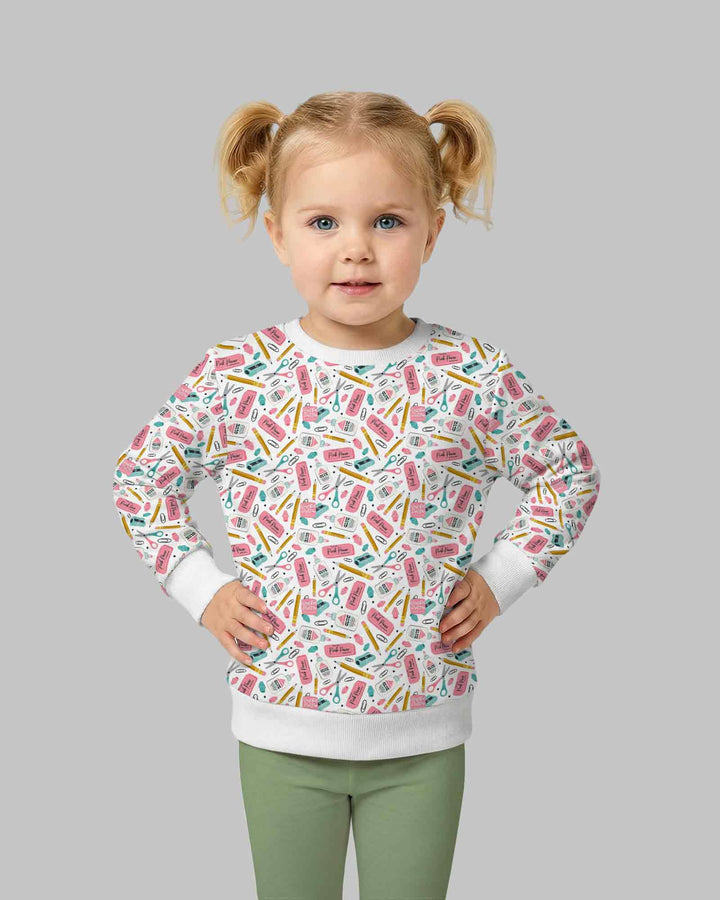 Pink Power School Supplies Bamboo Crewneck Sweatshirt