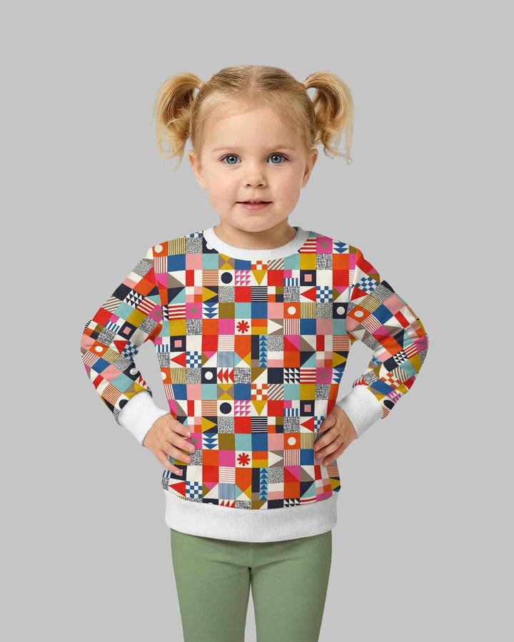 Playful Shapes Bamboo Crewneck Sweatshirt