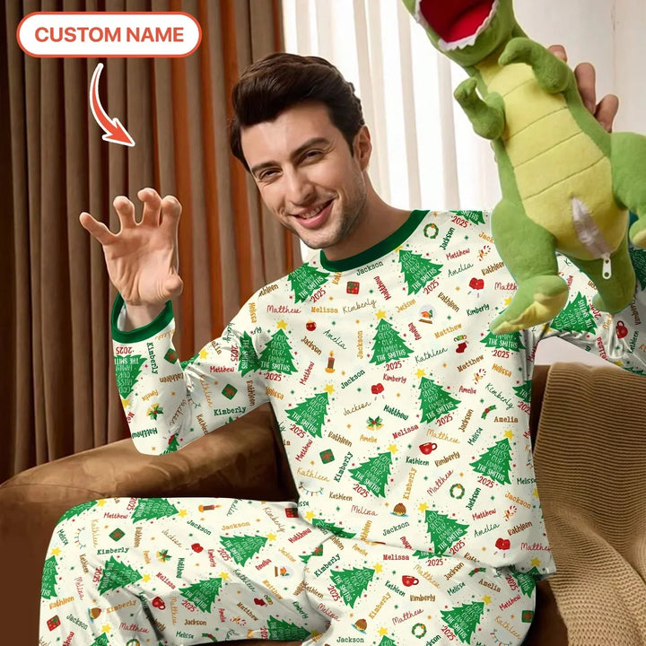 God Bless Our Family Custom Name Men's Pajama Set , God Bless Our Family Custom Name Men's Pajama Set - Only Shirt / XS