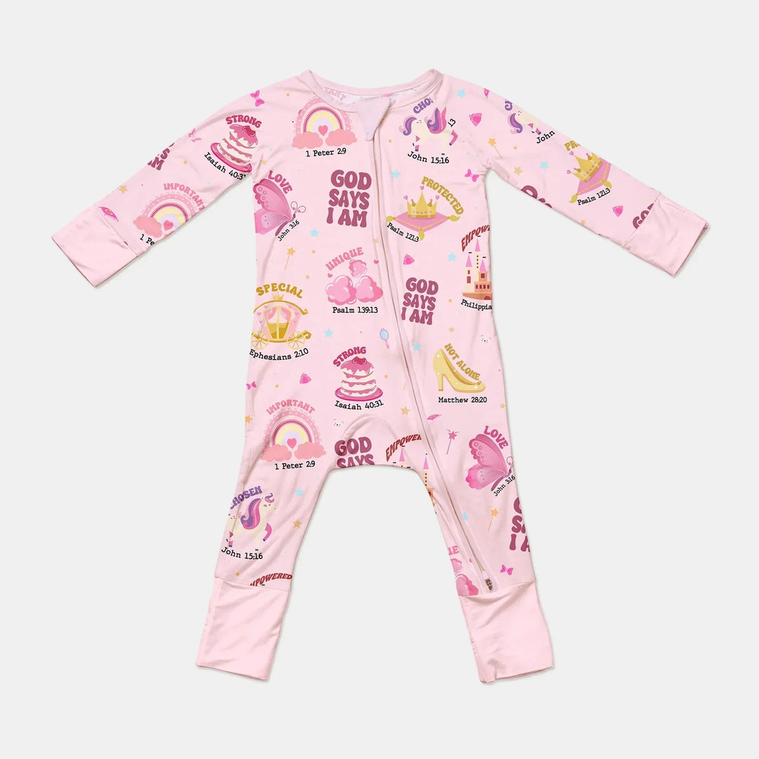 God Says I Am Girl Convertible Zippy , God Says I Am Girl Convertible Zippy - 0-3M / Pink