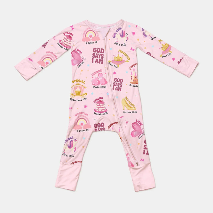 God Says I Am Girl Convertible Zippy , God Says I Am Girl Convertible Zippy - 0-3M / Pink