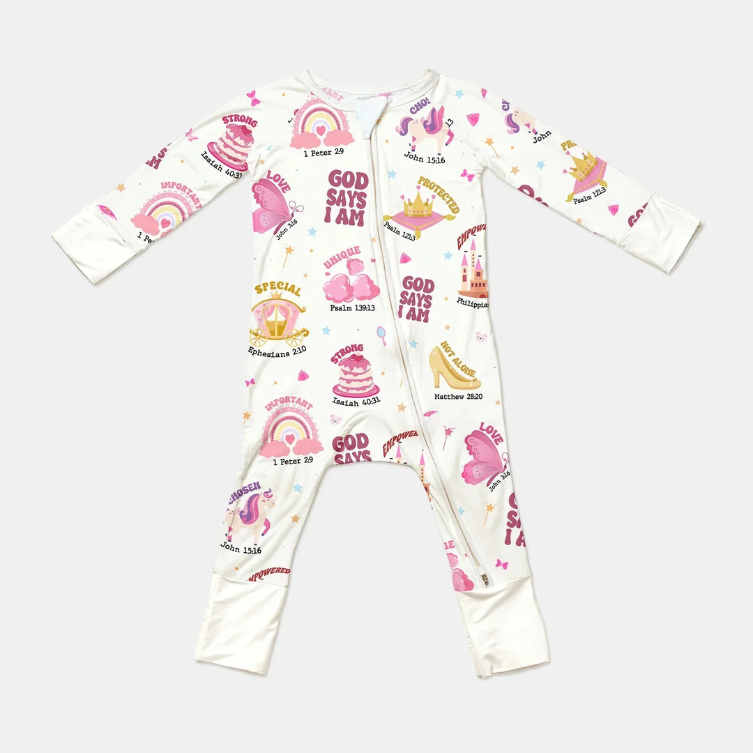 God Says I Am Girl Convertible Zippy , God Says I Am Girl Convertible Zippy - 0-3M / White