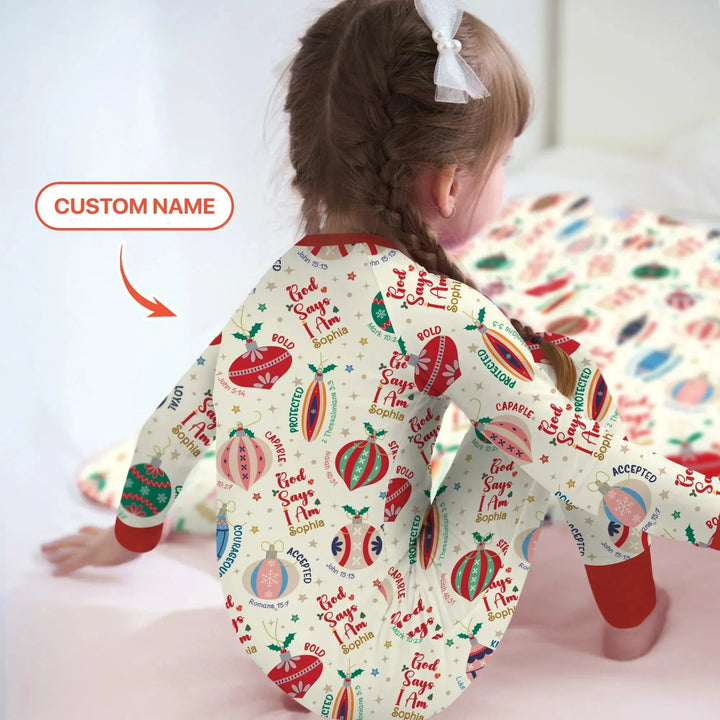 God Says I Am Joyful Christmas Convertible Zippy , God Says I Am Joyful Christmas Convertible Zippy - 0-3M