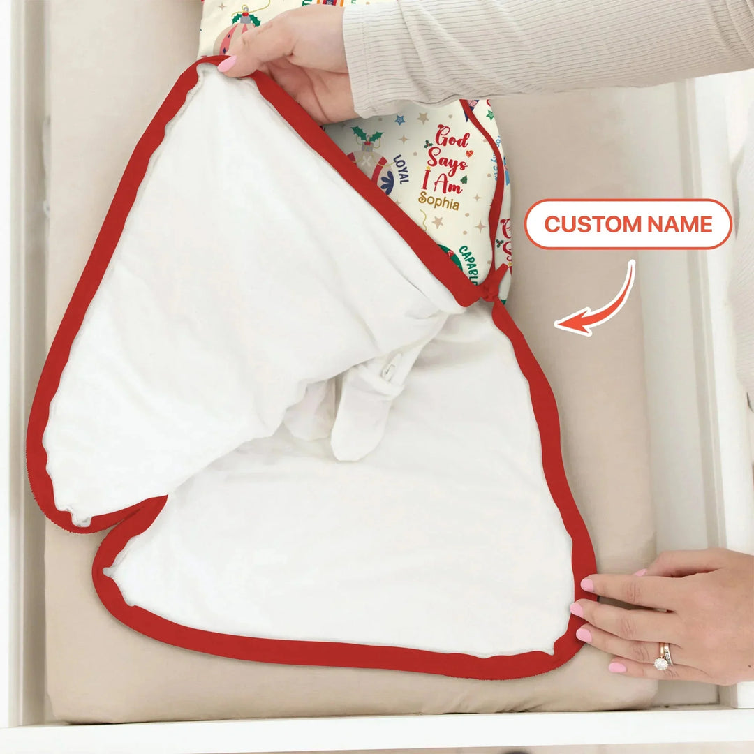 God Says I Am Joyful Christmas Sleep Bag For Baby , God Says I Am Joyful Christmas Sleep Bag For Baby - XS / 0.5 TOG