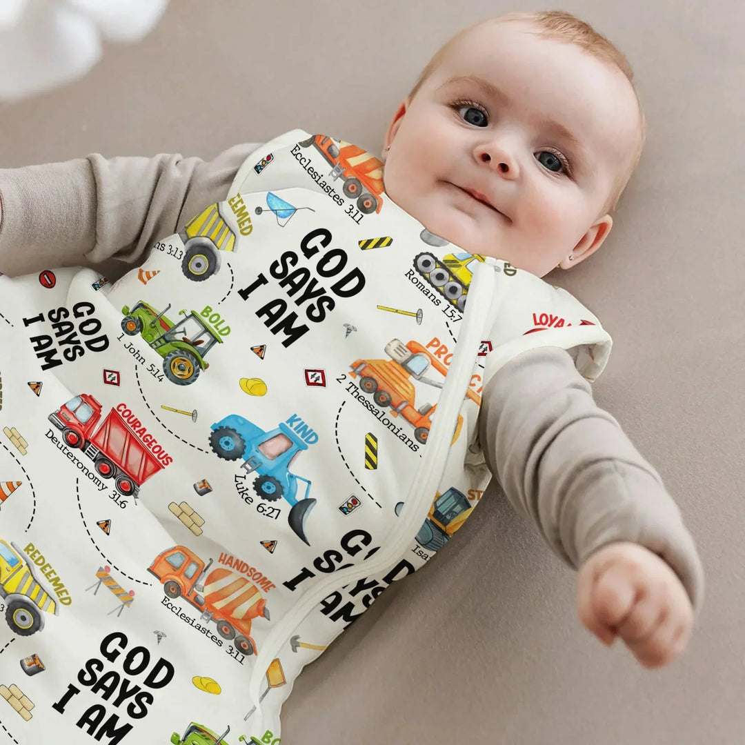 God Says I Am Sleep Bag 1.0 TOG , God Says I Am Sleep Bag 1.0 TOG - XS / White