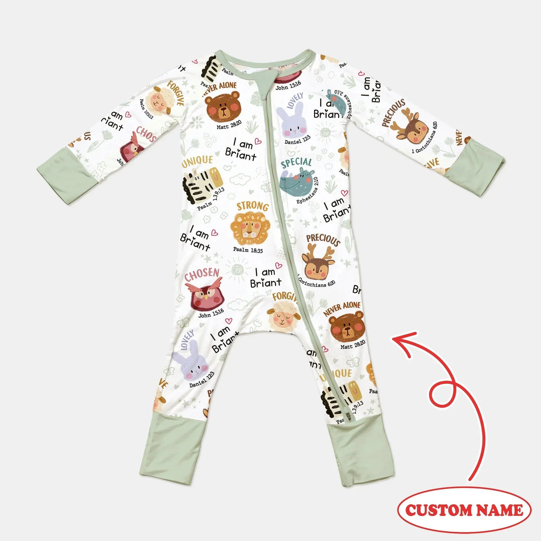 God’s Little Zoo Custom Name Convertible Zippy , God’s Little Zoo Custom Name Convertible Zippy - 0-3M