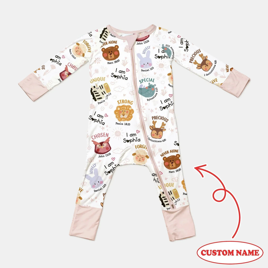 God’s Little Zoo Custom Name Convertible Zippy , God’s Little Zoo Custom Name Convertible Zippy - 0-3M