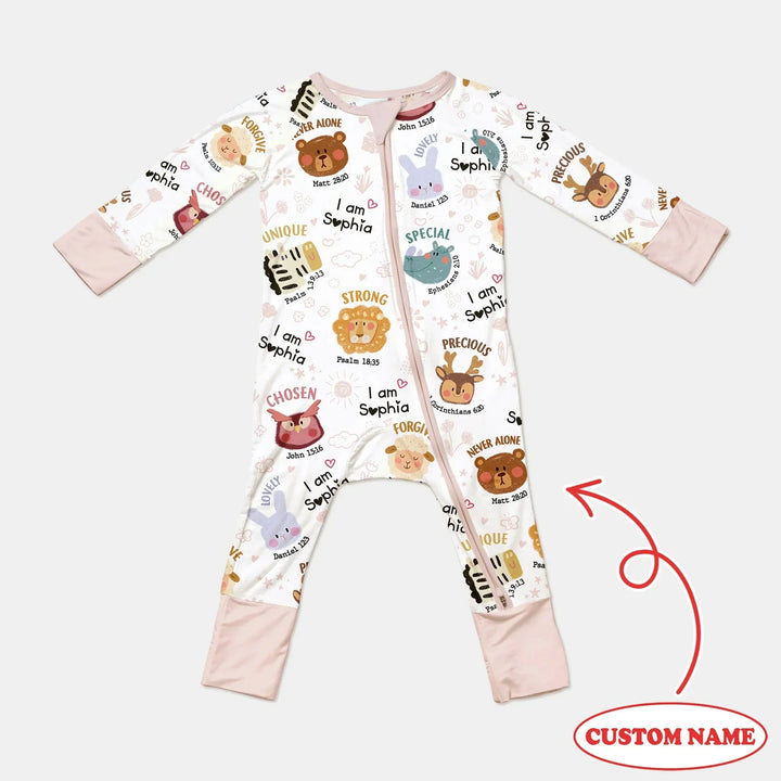God’s Little Zoo Custom Name Convertible Zippy , God’s Little Zoo Custom Name Convertible Zippy - 0-3M