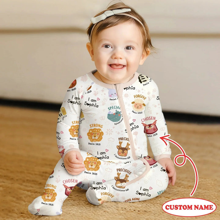 God’s Little Zoo Custom Name Convertible Zippy , God’s Little Zoo Custom Name Convertible Zippy - 0-3M