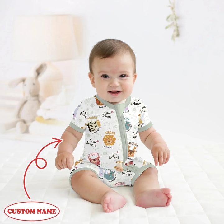 God’s Little Zoo Custom Name Shorty Zippy , God’s Little Zoo Custom Name Shorty Zippy - 0-3M