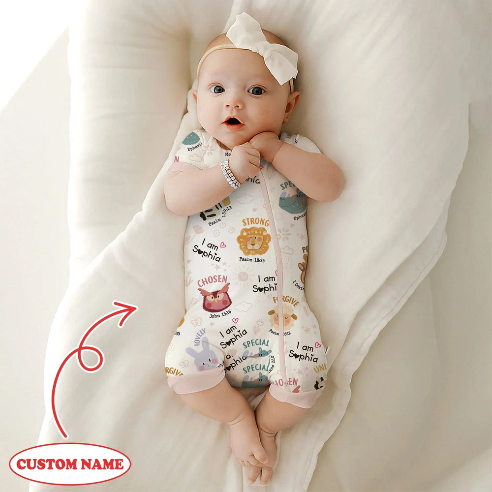 God’s Little Zoo Custom Name Shorty Zippy , God’s Little Zoo Custom Name Shorty Zippy - 0-3M