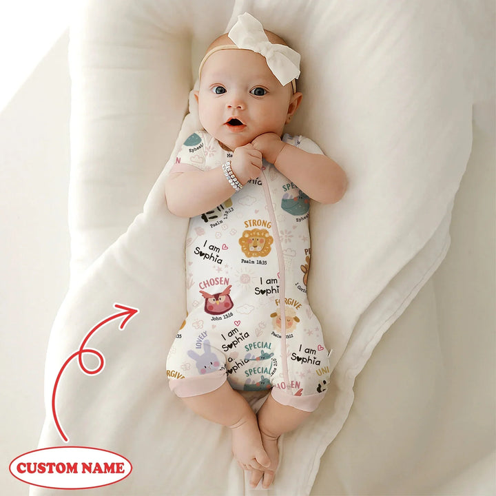 God’s Little Zoo Custom Name Shorty Zippy , God’s Little Zoo Custom Name Shorty Zippy - 0-3M