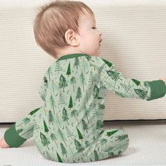 Green Christmas Tree Farm Convertible Zippy , Green Christmas Tree Farm Convertible Zippy - 0-3M