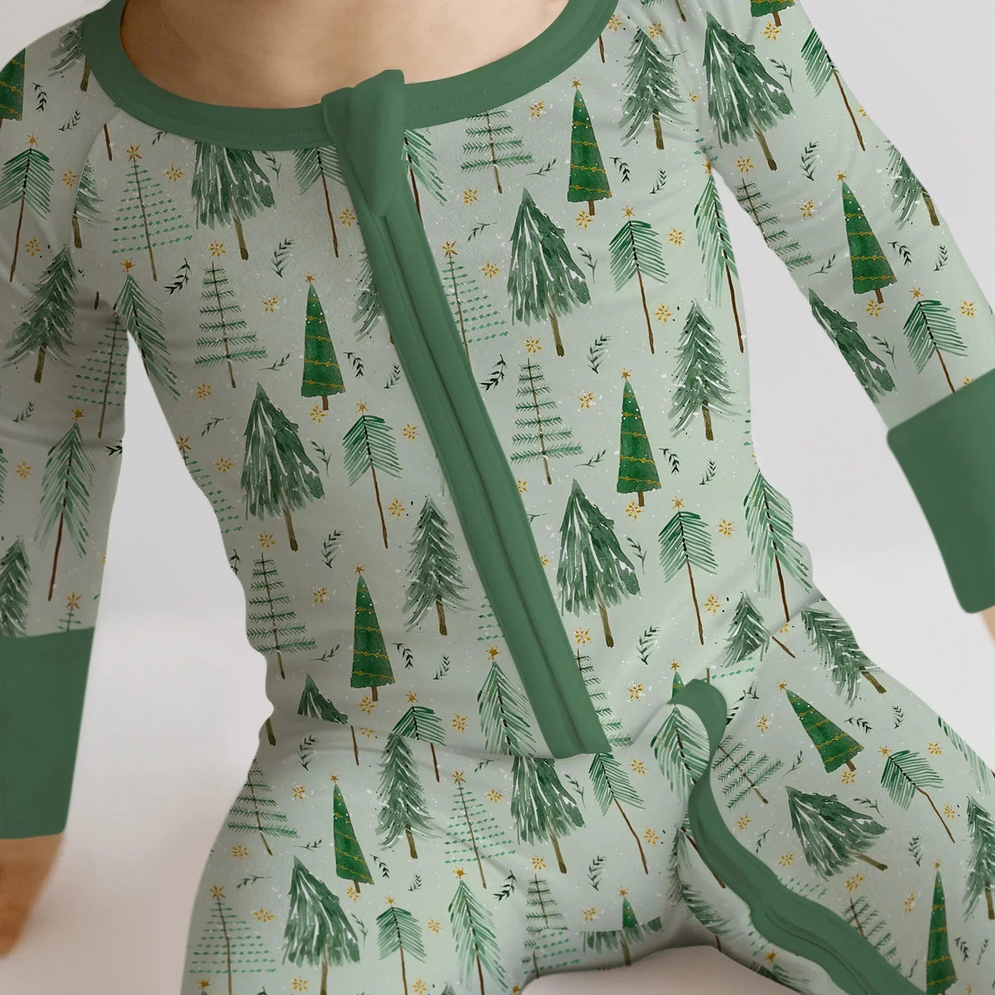 Green Christmas Tree Farm Convertible Zippy , Green Christmas Tree Farm Convertible Zippy - 0-3M