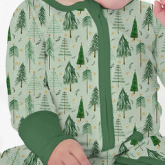 Green Christmas Tree Farm Convertible Zippy , Green Christmas Tree Farm Convertible Zippy - 0-3M