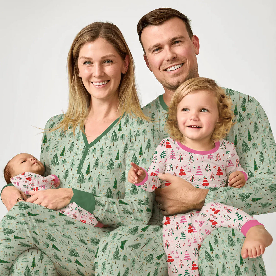 Green Christmas Tree Farm Women Pajama Set , Green Christmas Tree Farm Women Pajama Set - Only Shirt / S