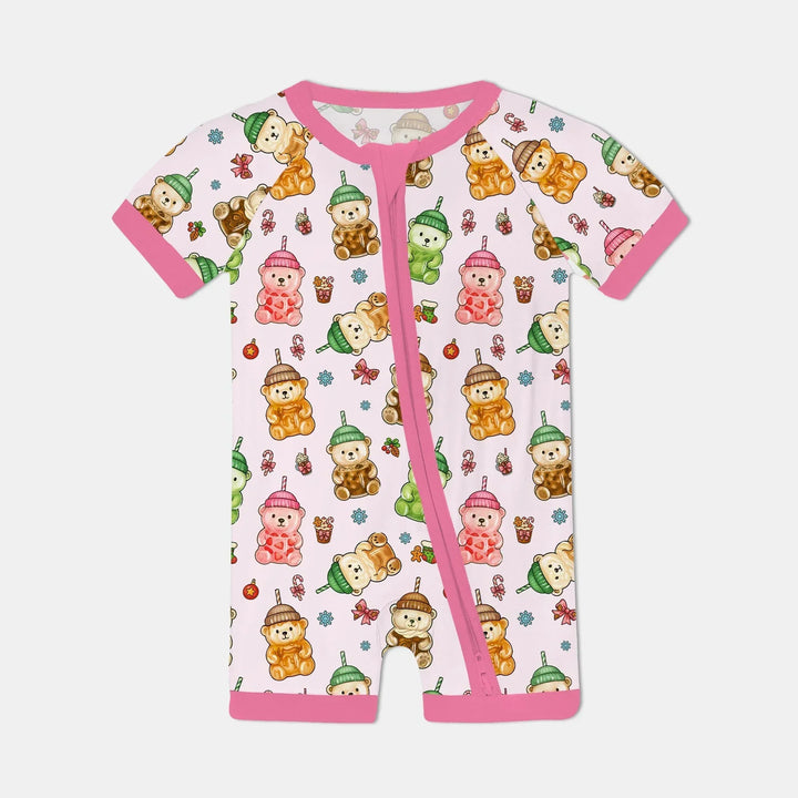Holiday Bear Cup Bamboo Shorty Zippy