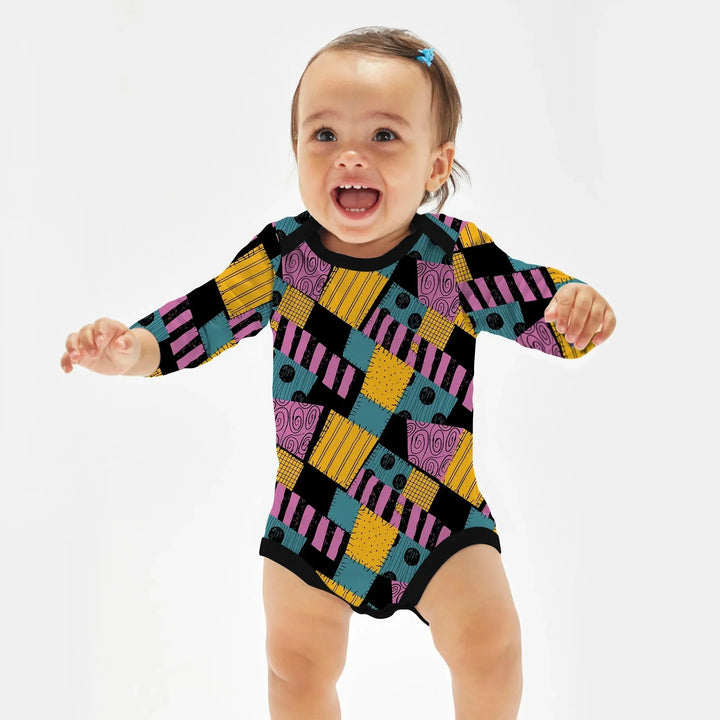 Halloween Patchwork Cartoon Bodysuit , Halloween Patchwork Cartoon Bodysuit - Newborn / Long Sleeve