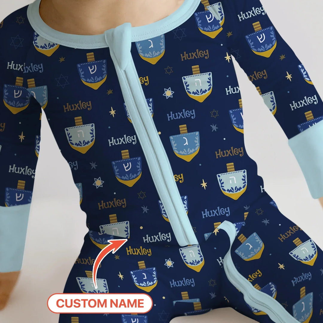 Hanukkah Dreidels Convertible Zippy , Hanukkah Dreidels Convertible Zippy - 0-3M