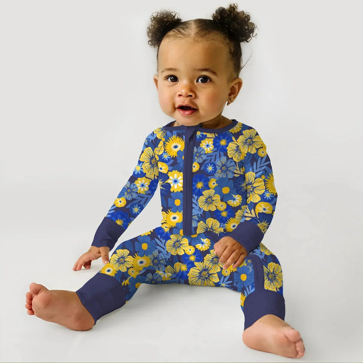 Hanukkah Little Flowers Girl Convertible Zippy , Hanukkah Little Flowers Girl Convertible Zippy - 0-3M