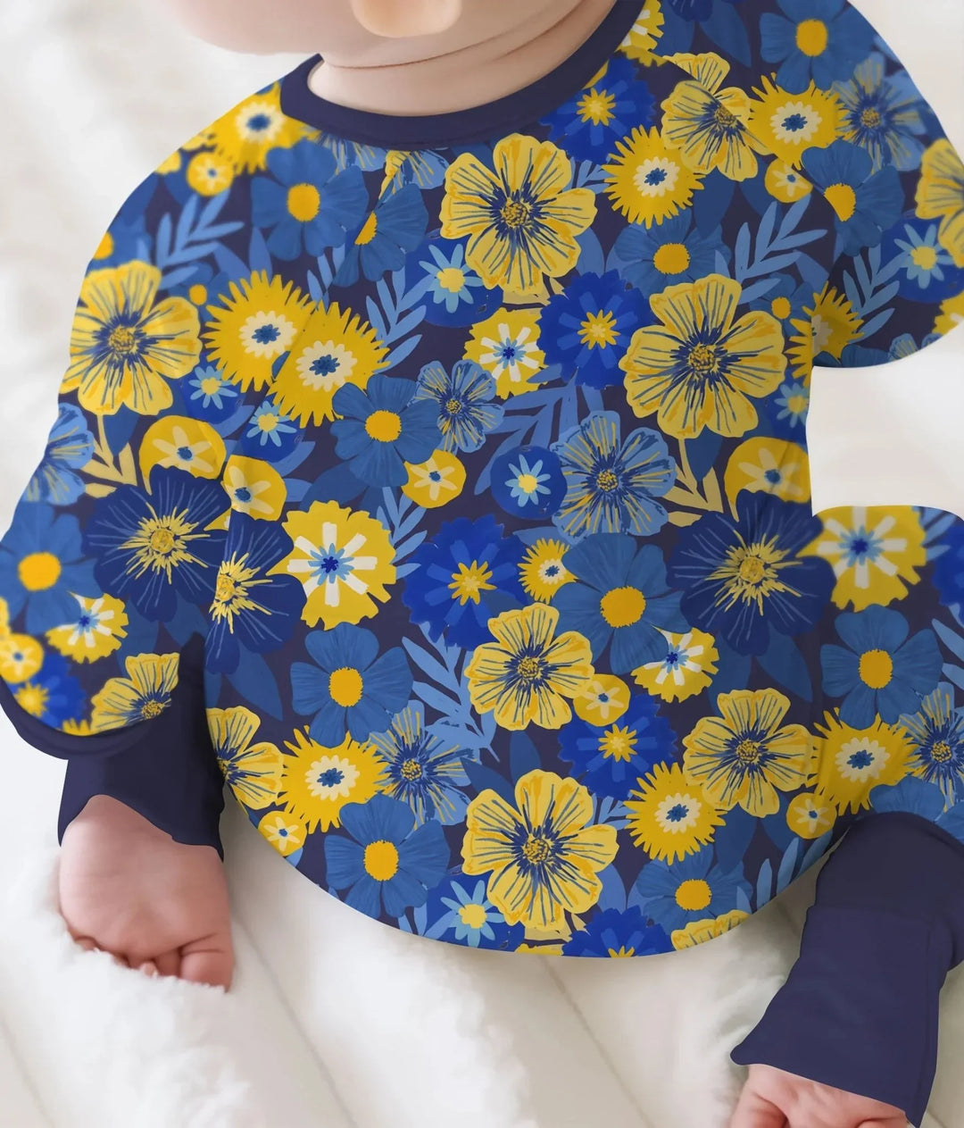 Hanukkah Little Flowers Girl Convertible Zippy , Hanukkah Little Flowers Girl Convertible Zippy - 0-3M