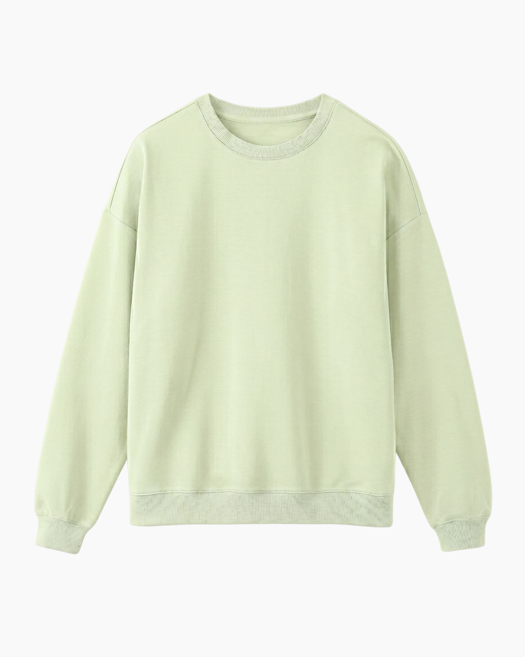 Solid Color Bamboo Adult Crewneck Sweatshirt