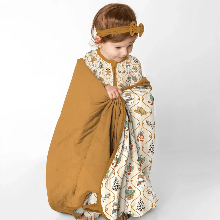 Howdy Christmas Toddler Blanket , Howdy Christmas Toddler Blanket - Default Title