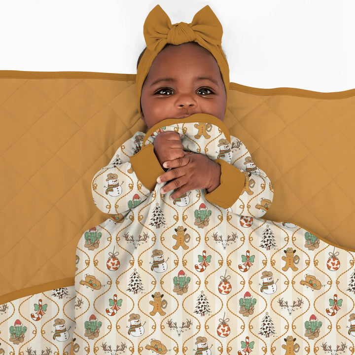 Howdy Christmas Toddler Blanket , Howdy Christmas Toddler Blanket - Default Title