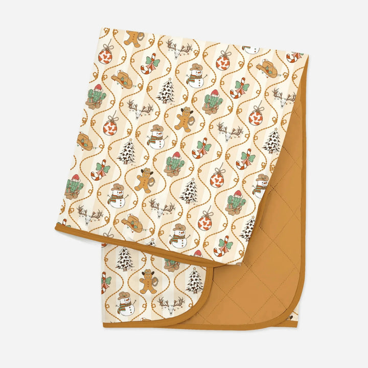 Howdy Christmas Toddler Blanket , Howdy Christmas Toddler Blanket - Default Title