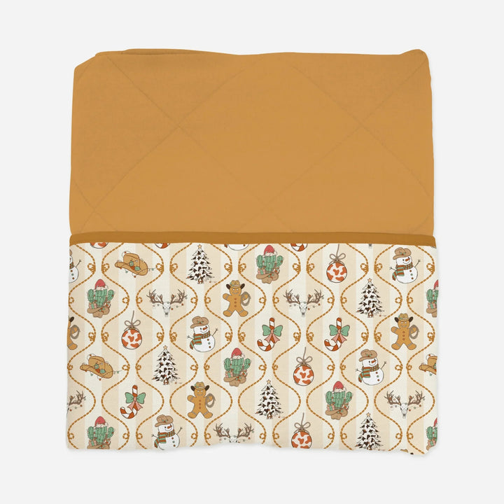 Howdy Christmas Toddler Blanket , Howdy Christmas Toddler Blanket - Default Title