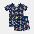 Huntrix Choo Choo Two Piece Short Sleeve Shorts Pajama Set , Huntrix Choo Choo Two Piece Short Sleeve Shorts Pajama Set - 12-18M