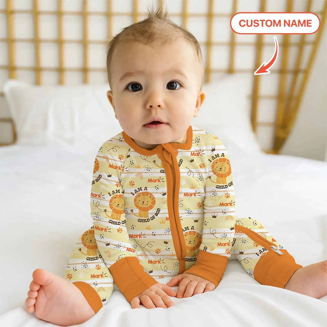 I Am A Child Of God Custom Name Boy Convertible Zippy , I Am A Child Of God Custom Name Boy Convertible Zippy - 0-3M
