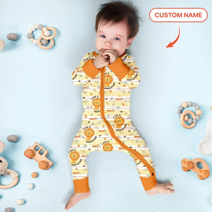 I Am A Child Of God Custom Name Boy Convertible Zippy , I Am A Child Of God Custom Name Boy Convertible Zippy - 0-3M