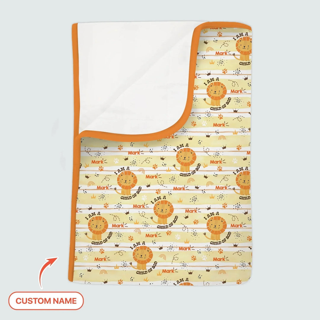 I Am A Child Of God Custom Name Boy Toddler Blanket , I Am A Child Of God Custom Name Boy Toddler Blanket - Default Title