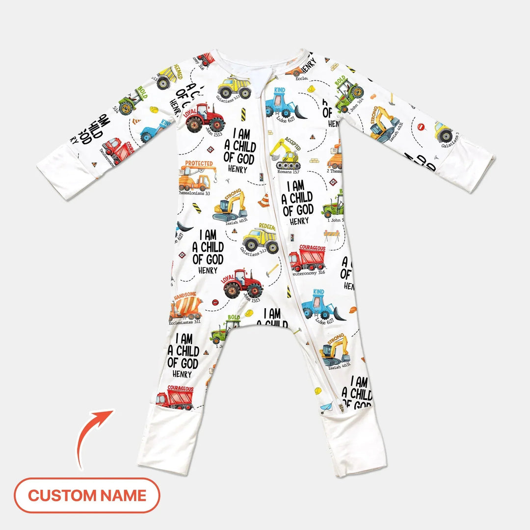 I Am A Child Of God Custom Name Convertible Zippy , I Am A Child Of God Custom Name Convertible Zippy - 0-3M