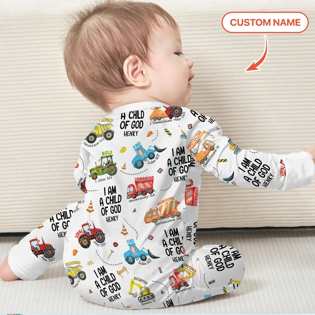 I Am A Child Of God Custom Name Convertible Zippy , I Am A Child Of God Custom Name Convertible Zippy - 0-3M