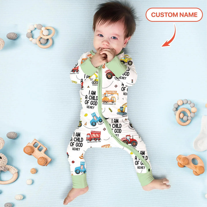 I Am A Child Of God Custom Name Convertible Zippy , I Am A Child Of God Custom Name Convertible Zippy - 0-3M